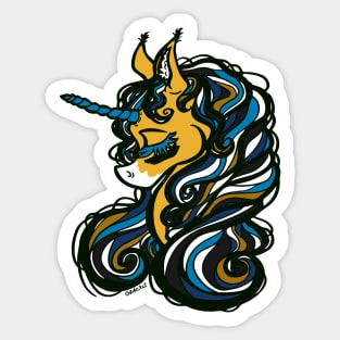 Jacksonville Football Unicorn Sticker